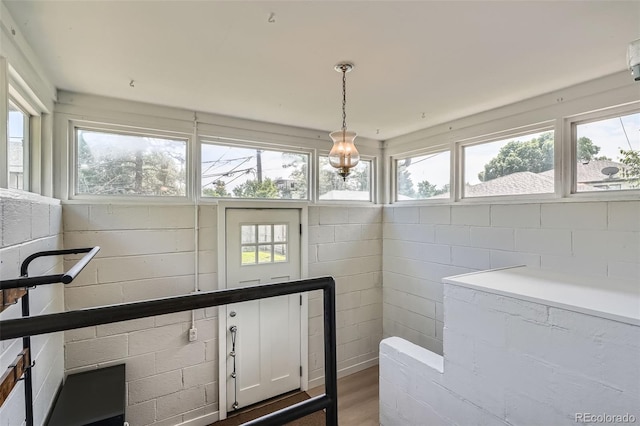 3655 Zenobia St, Denver, CO 80212 - bathroom with plenty of natural light and wood finished floors