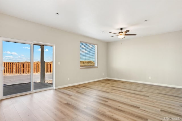 17943 E 94th Pl, Commerce City, CO 80022 - spare room with light wood finished floors and ceiling fan