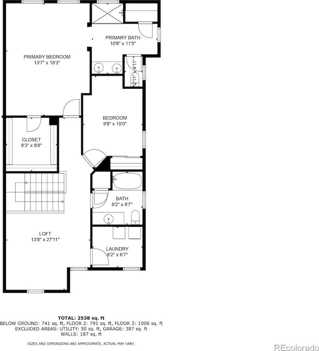 3338 Ireland Moss St, Castle Rock, CO 80109 - view of property floor plan
