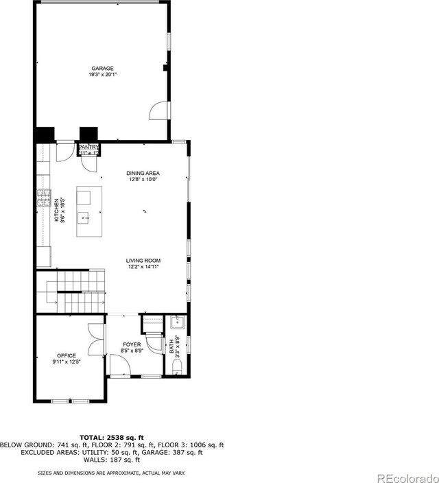 3338 Ireland Moss St, Castle Rock, CO 80109 - view of property floor plan
