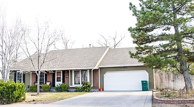 ranch-style house with a garage