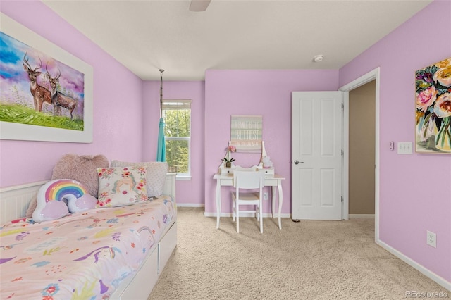 24702 E Ontario Dr, Aurora, CO 80016 - carpeted bedroom featuring ceiling fan and baseboards