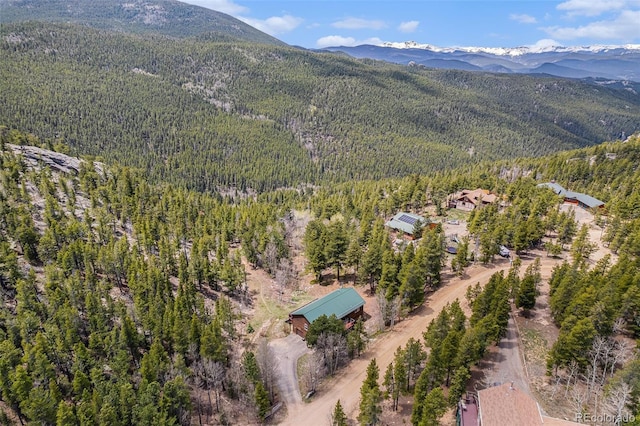 72 Rudi Ln W, Golden, CO 80403 - drone / aerial view of a mountainous background and a forest