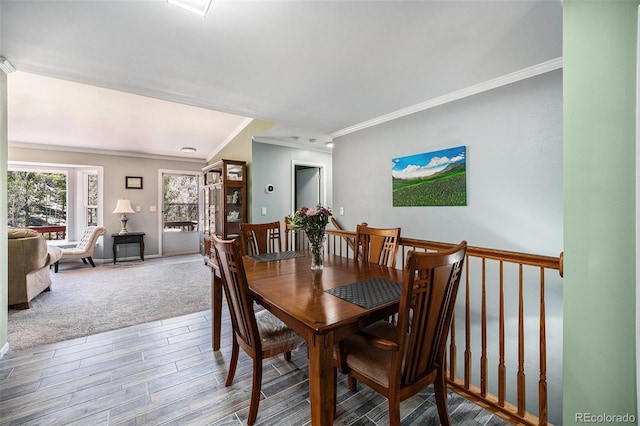 72 Rudi Ln W, Golden, CO 80403 - dining area featuring ornamental molding and wood finished floors