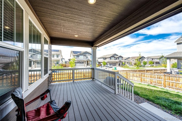 960 S De Gaulle Ct, Aurora, CO 80018 - wooden deck featuring a residential view and fence