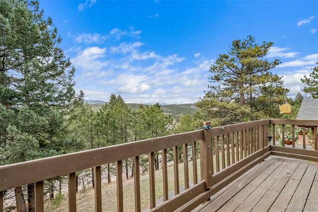 7815 Armadillo Trl, Evergreen, CO 80439 - view of wooden terrace