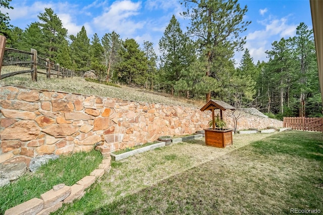 7815 Armadillo Trl, Evergreen, CO 80439 - view of yard featuring fence