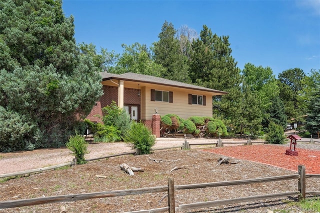 1244 Baron Rd, Colorado Springs, CO 80918 - view of front facade with brick siding