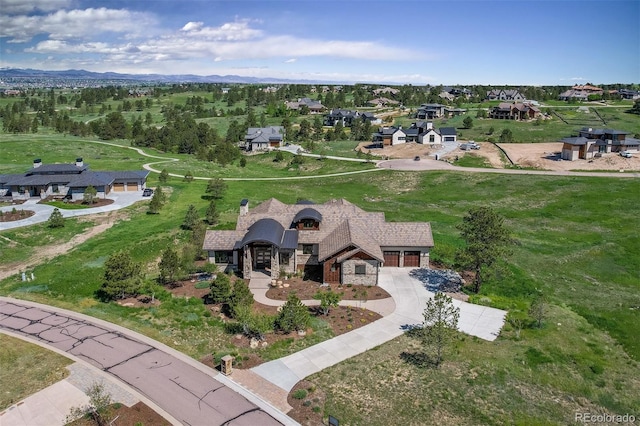 birds eye view of property