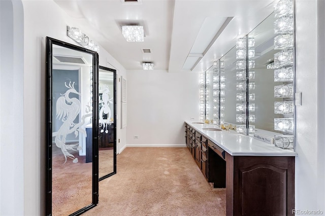8060 E Girard Ave Unit 1005, Denver, CO 80231 - wine room featuring light carpet and baseboards