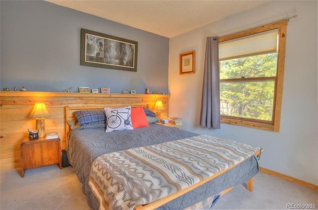 carpeted bedroom with multiple windows