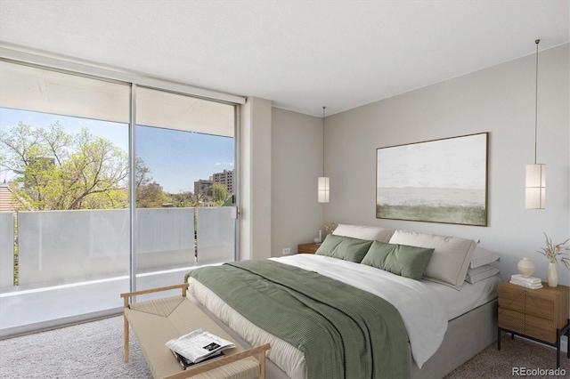 bedroom featuring carpet flooring