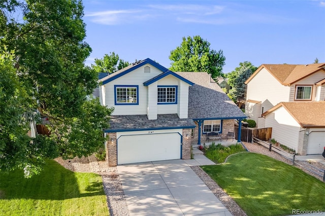 9147 W Rockland Pl, Littleton, CO 80128 - traditional-style home featuring brick siding, driveway, and an attached garage