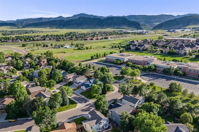9147 W Rockland Pl, Littleton, CO 80128 - aerial view of residential area featuring mountains