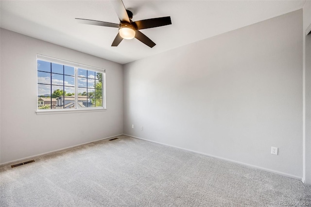9147 W Rockland Pl, Littleton, CO 80128 - carpeted spare room featuring ceiling fan and baseboards