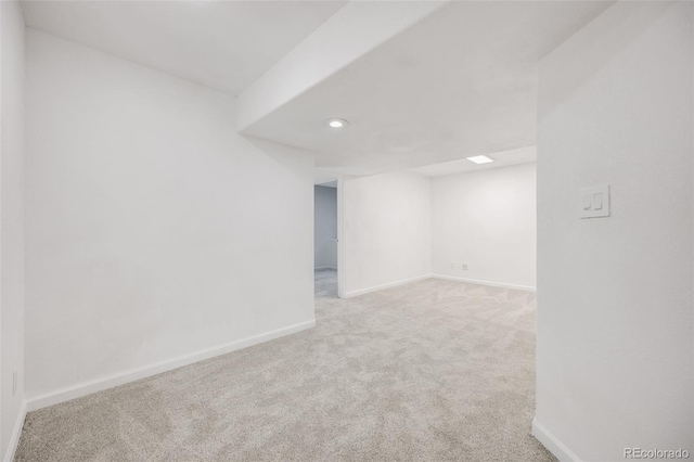 9147 W Rockland Pl, Littleton, CO 80128 - carpeted spare room featuring baseboards and recessed lighting