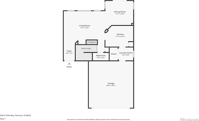 5193 E 119th Way, Thornton, CO 80233 - property floor plan
