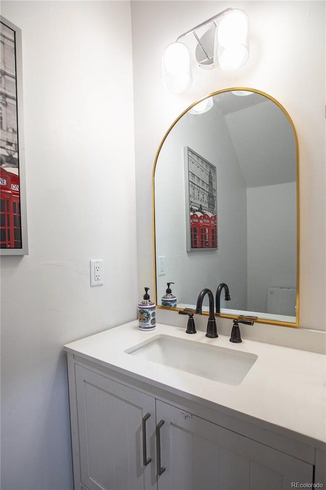 bathroom featuring vanity