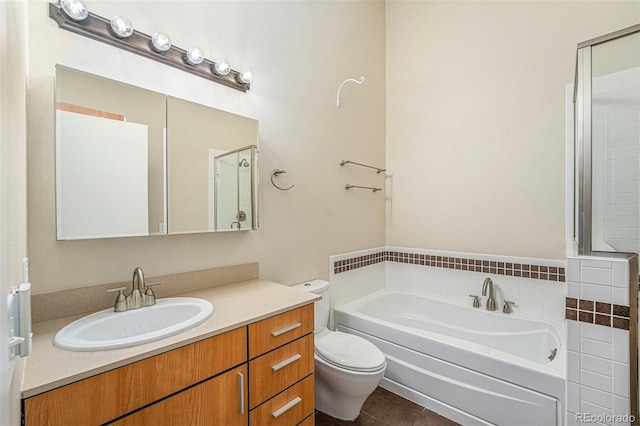 4258 Tennyson St Unit 104, Denver, CO 80212 - full bath with a bath, vanity, and tile patterned flooring