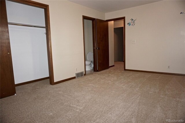 4130 Aspen Ln, Evergreen, CO 80439 - unfurnished bedroom with baseboards, a closet, visible vents, and carpet