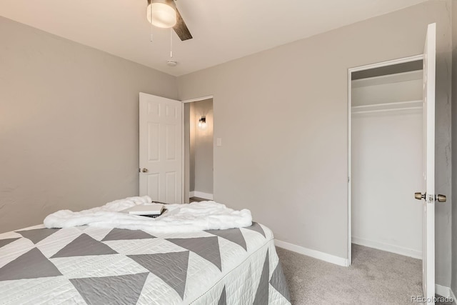 1237 Tamarac St, Denver, CO 80220 - bedroom with a ceiling fan, a closet, and carpet flooring