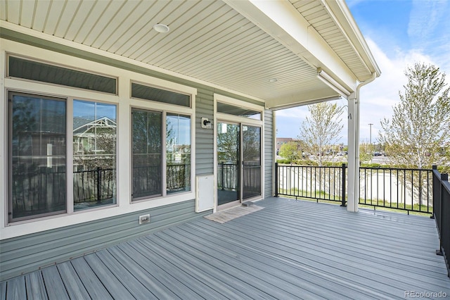 4873 Cathay Ct, Denver, CO 80249 - deck with a water view