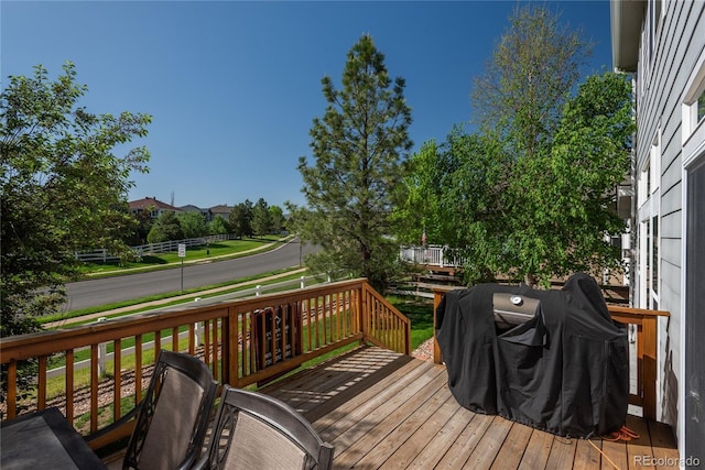 7506 Chipmunk Pl, Littleton, CO 80125 - view of wooden terrace