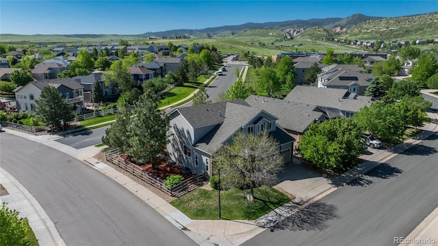 7506 Chipmunk Pl, Littleton, CO 80125 - aerial view of residential area with a mountainous background