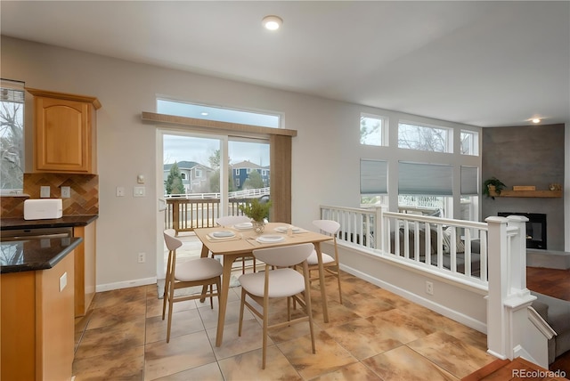 7506 Chipmunk Pl, Littleton, CO 80125 - dining space with baseboards and light tile patterned floors
