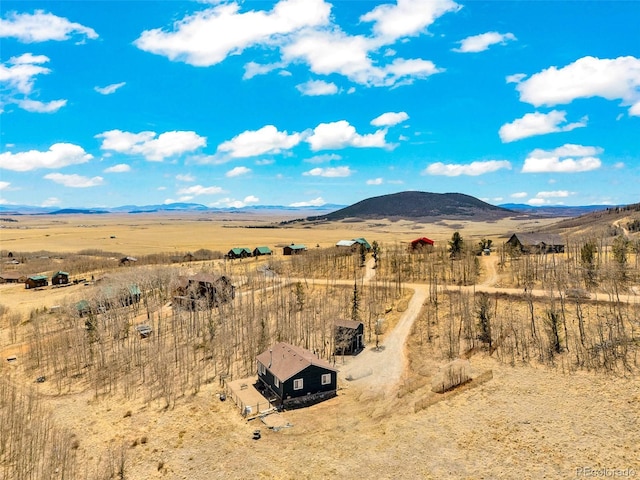 view of mountain feature featuring a rural view