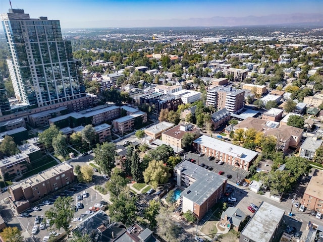 aerial view with a view of city