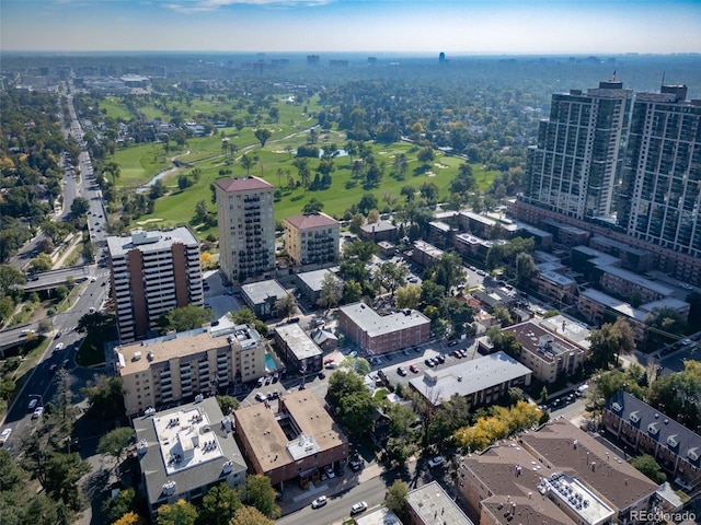 aerial view featuring a view of city