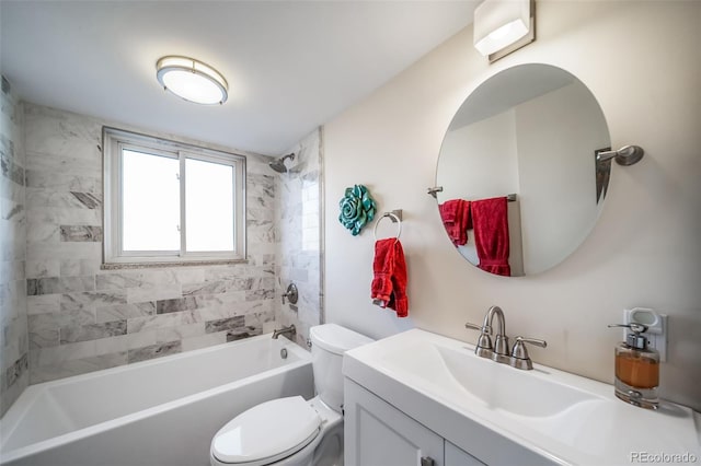 33 N Corona St Unit 205, Denver, CO 80218 - full bathroom with toilet, vanity, and shower / bath combination