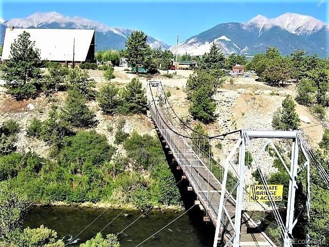 aerial view featuring a mountain view