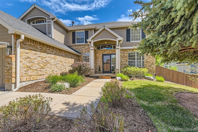 2141 Weatherstone Cir, Highlands Ranch, CO 80126 - property entrance with brick siding