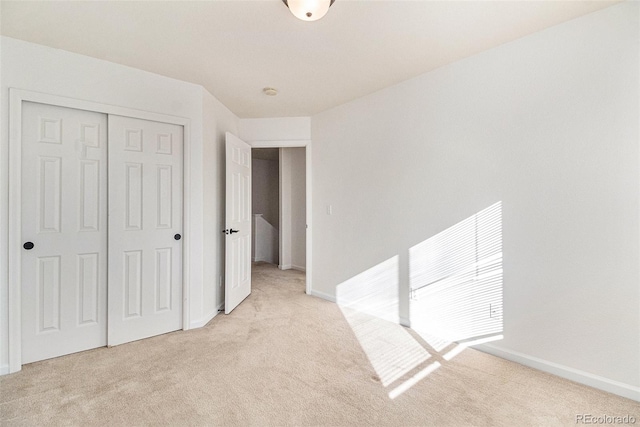 interior space with light colored carpet