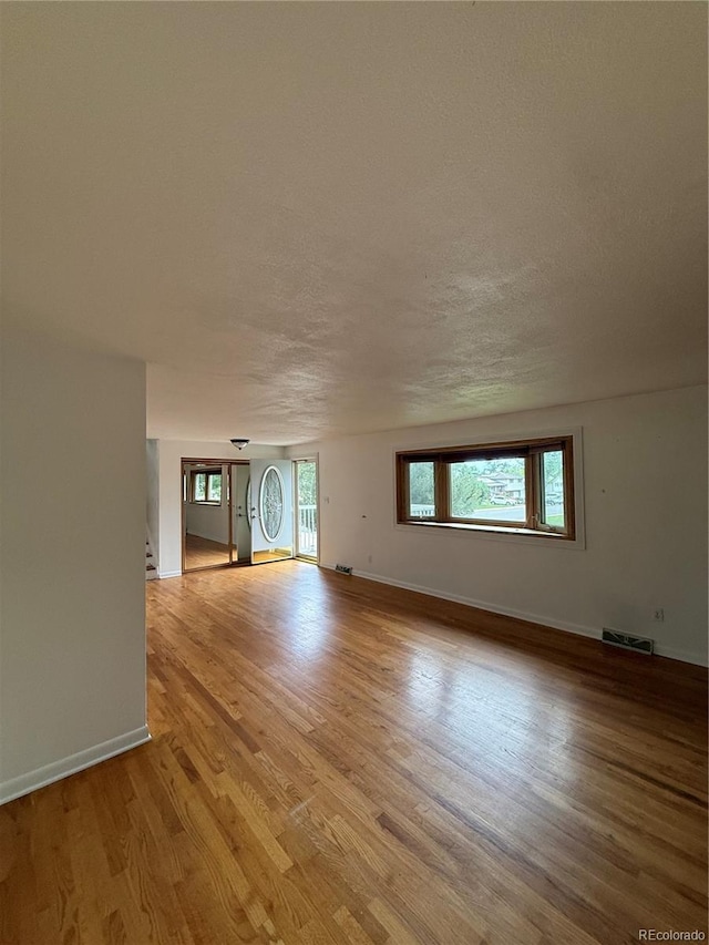 3566 E Fair Pl, Centennial, CO 80121 - spare room featuring healthy amount of natural light, light wood-style flooring, and a textured ceiling