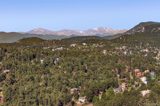 2873 Cortina Ln, Evergreen, CO 80439 - view of mountain background with a heavily wooded area