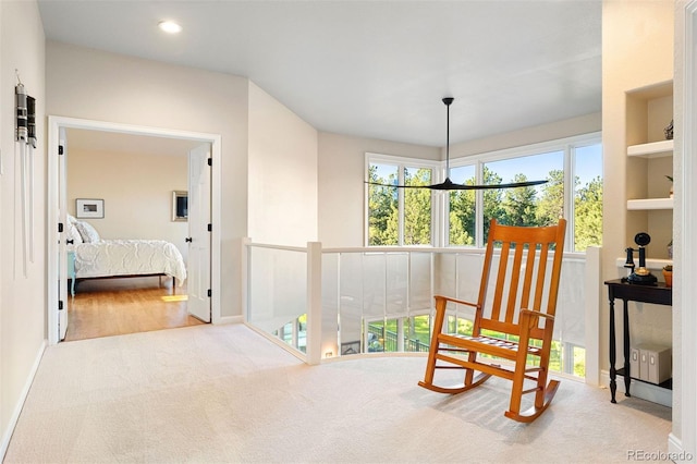 2873 Cortina Ln, Evergreen, CO 80439 - hall featuring carpet flooring and recessed lighting