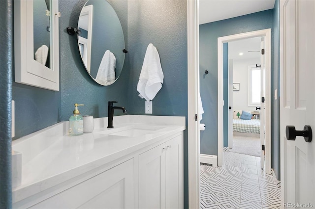2873 Cortina Ln, Evergreen, CO 80439 - bathroom with vanity and tile patterned floors