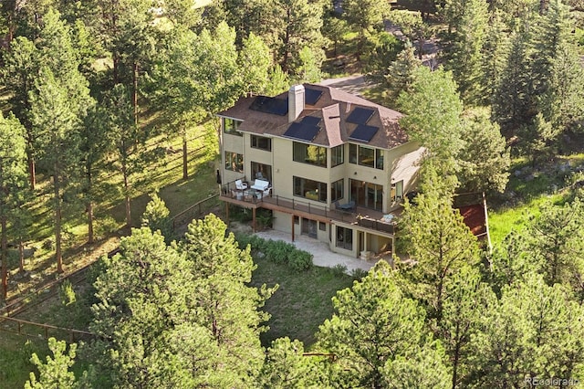 2873 Cortina Ln, Evergreen, CO 80439 - view from above of property with a forest