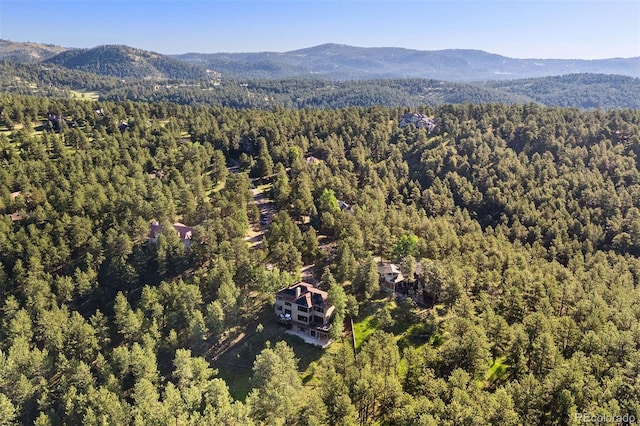 2873 Cortina Ln, Evergreen, CO 80439 - bird's eye view of a forest and a mountainous background