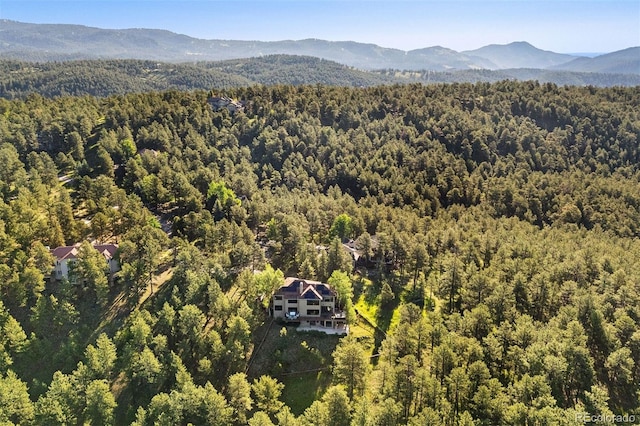 2873 Cortina Ln, Evergreen, CO 80439 - bird's eye view of a forest and a mountainous background
