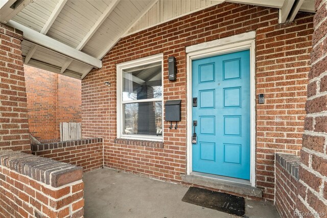 3725 Federal Blvd, Denver, CO 80211 - view of exterior entry with brick siding and covered porch