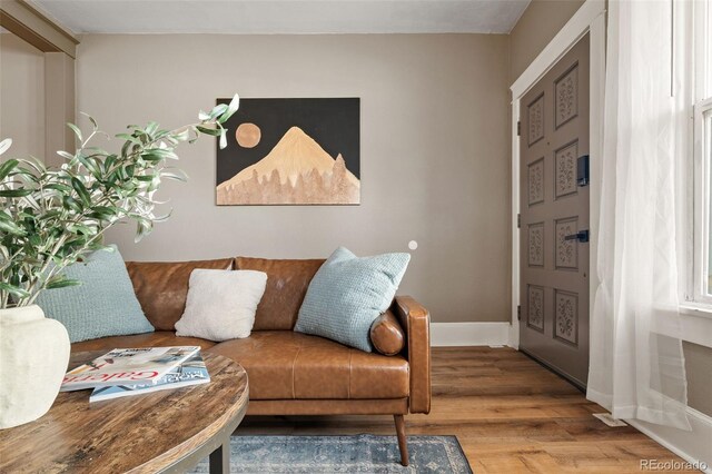 3725 Federal Blvd, Denver, CO 80211 - living area featuring wood finished floors and baseboards