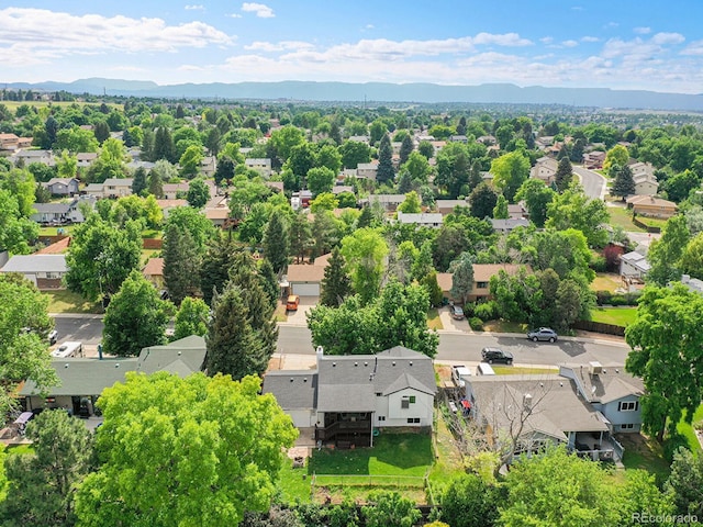 13246 Deneb Dr, Lone Tree, CO 80124 - aerial perspective of suburban area featuring a mountain backdrop