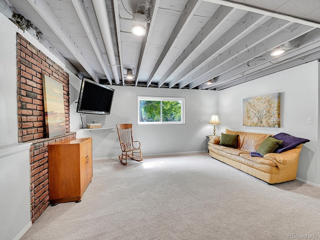 13246 Deneb Dr, Lone Tree, CO 80124 - carpeted living room with baseboards