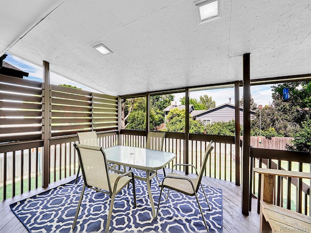 13246 Deneb Dr, Lone Tree, CO 80124 - wooden deck with outdoor dining area