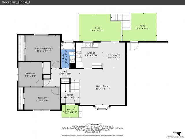 13246 Deneb Dr, Lone Tree, CO 80124 - view of floor plan / room layout