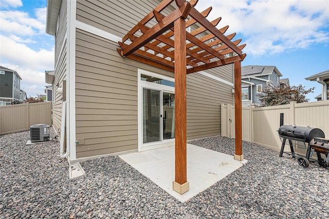 3934 N Quatar Ct, Aurora, CO 80019 - view of patio / terrace featuring a pergola and area for grilling